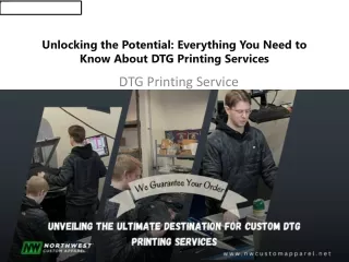 Unlocking the Potential Everything You Need to Know About DTG Printing Services