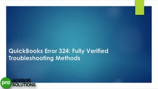 QuickBooks Error 324  How to Fix it Fast and Effectively