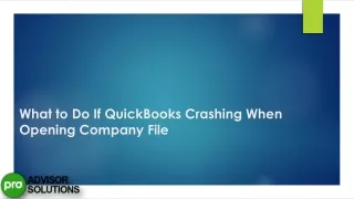 Troubleshoot QuickBooks Crashing Expert Solutions & Fixes