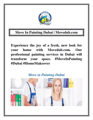 Move In Painting Dubai | Movedub.com