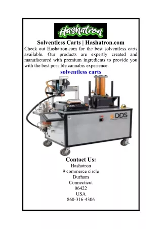 Solventless Carts  Hashatron.com