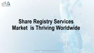 Share Registry Services Market