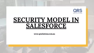 Security Model in Salesforce | QR Solutions