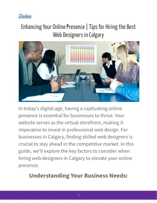 Enhancing Your Online Presence _ Tips for Hiring the Best Web Designers in Calgary