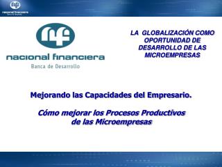 Mejorando las Capacidades del Empresario. Cómo mejorar los Procesos Productivos de las Microempresas