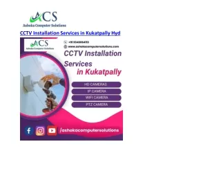 Best CCTV Installation Services in Kukatpally Hyd