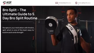 Bro Split – The Ultimate Guide to 5 Day Bro Split Routine