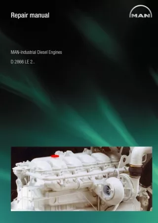 MAN INDUSTRIAL DIESEL ENGINE D 2866 LE..Service Repair Manual