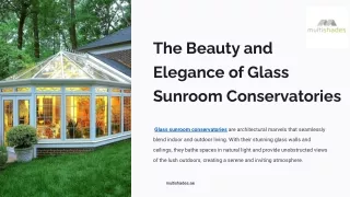 The Beauty and Elegance of Glass Sunroom Conservatories