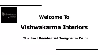 Perfect Residential Interior Designer In Delhi | Vishwakarma Interiors