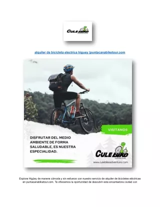 Alquiler bicicleta de montaña Higüey | puntacanabiketour.com