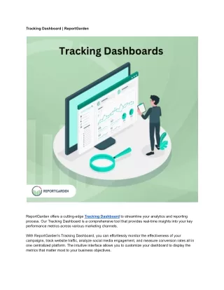 Tracking Dashboard _ ReportGarden