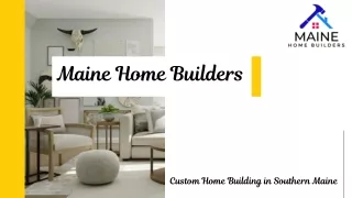 Maine Home Builders