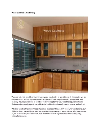 Wood Cabinets _ Kcabinetry