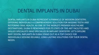 Dental Implants in Dubai