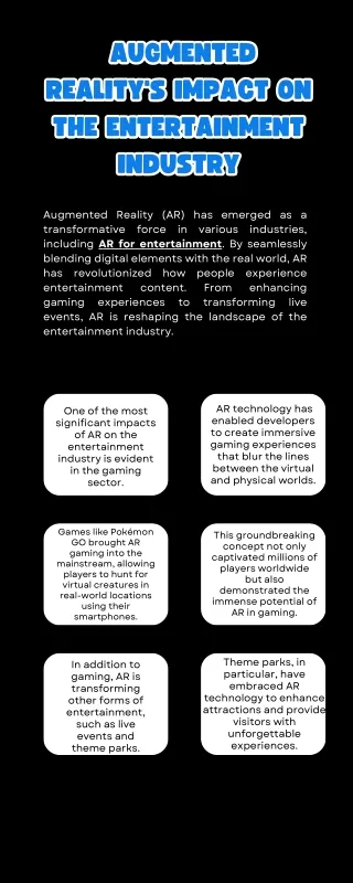 Augmented Reality's Impact on the Entertainment Industry