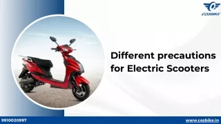 Different Precautions for Electric Scooters