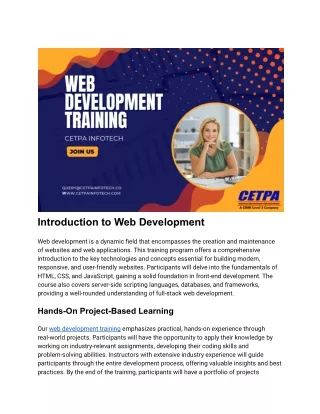 Introduction to Web Development