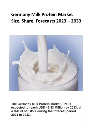 Germany Milk Protein Market1