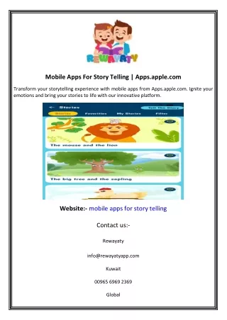 Mobile Apps For Story Telling  Apps.apple.com