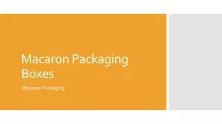 Macaron Packaging Boxes