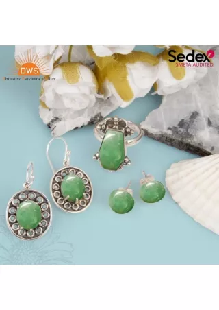 High-Quality Aventurine Aqua Quartz Jewelry at Wholesale Prices