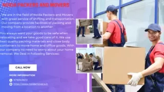 Movers and Packers in Noida