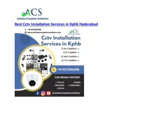 Best Cctv Installation Services in Kphb Hyderabad