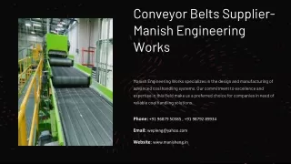 Conveyor Belts Supplier, Best Conveyor Belts Supplier