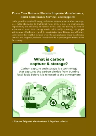 Power Your Business Biomass Briquette Manufacturers, Boiler Maintenance Services, and Suppliers