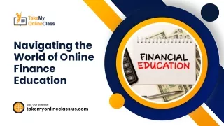 Navigating the World of Online Finance Education