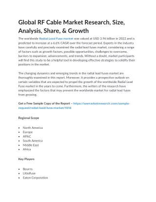 Global RF Cable Market