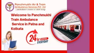 Select Panchmukhi Train Ambulance Service in Patna and Kolkata with Avant-garde ICU Setup