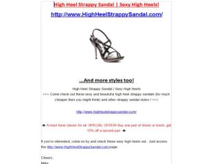 High Heel Strappy Sandal