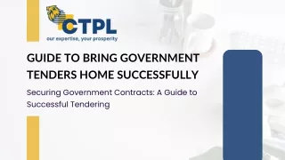 Securing Government Tenders: A Guide to Successful Procurement