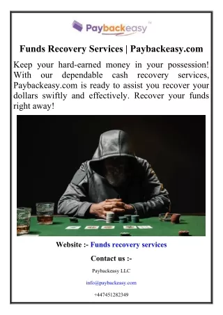 Funds Recovery Services  Paybackeasy.com