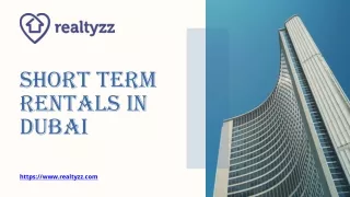 Short Term Rentals in Dubai - www.realtyzz.com