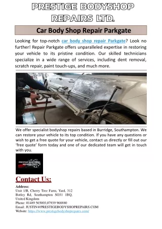 Car Body Shop Repair Parkgate