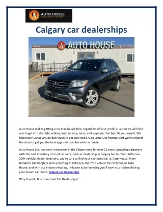 Calgary car dealerships