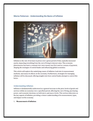 Morne Patterson - Understanding the Basics of Inflation