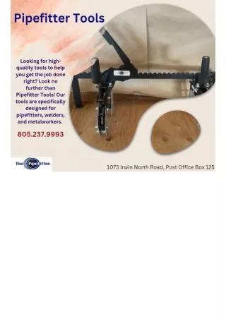 Pipefitter Tools