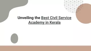 Unveiling the Best Civil Service Academy in Kerala