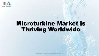 Microturbine Market is Thriving Worldwide