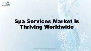 Spa Services Market