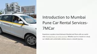 mumbai pune car rental services