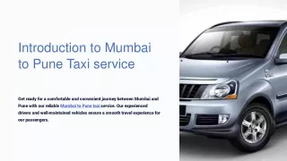 Mumbai To Pune Taxi