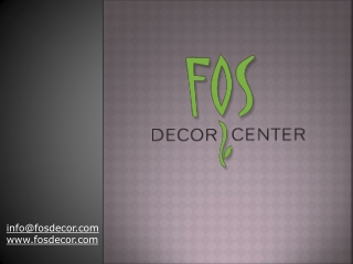 Fos Decor Center - Wedding Decoration Toronto