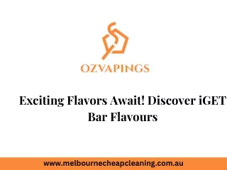 Exciting Flavors Await! Discover iGET Bar Flavours