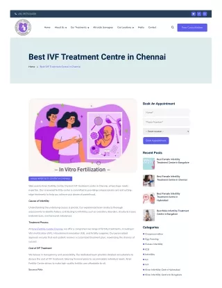 Best IVF Treatment Centre in Chennai | Kiran Infertility Centre