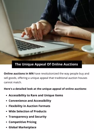 The Unique Appeal Of Online Auctions